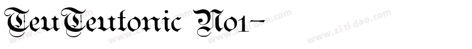 TeuTeutonic No1字体转换